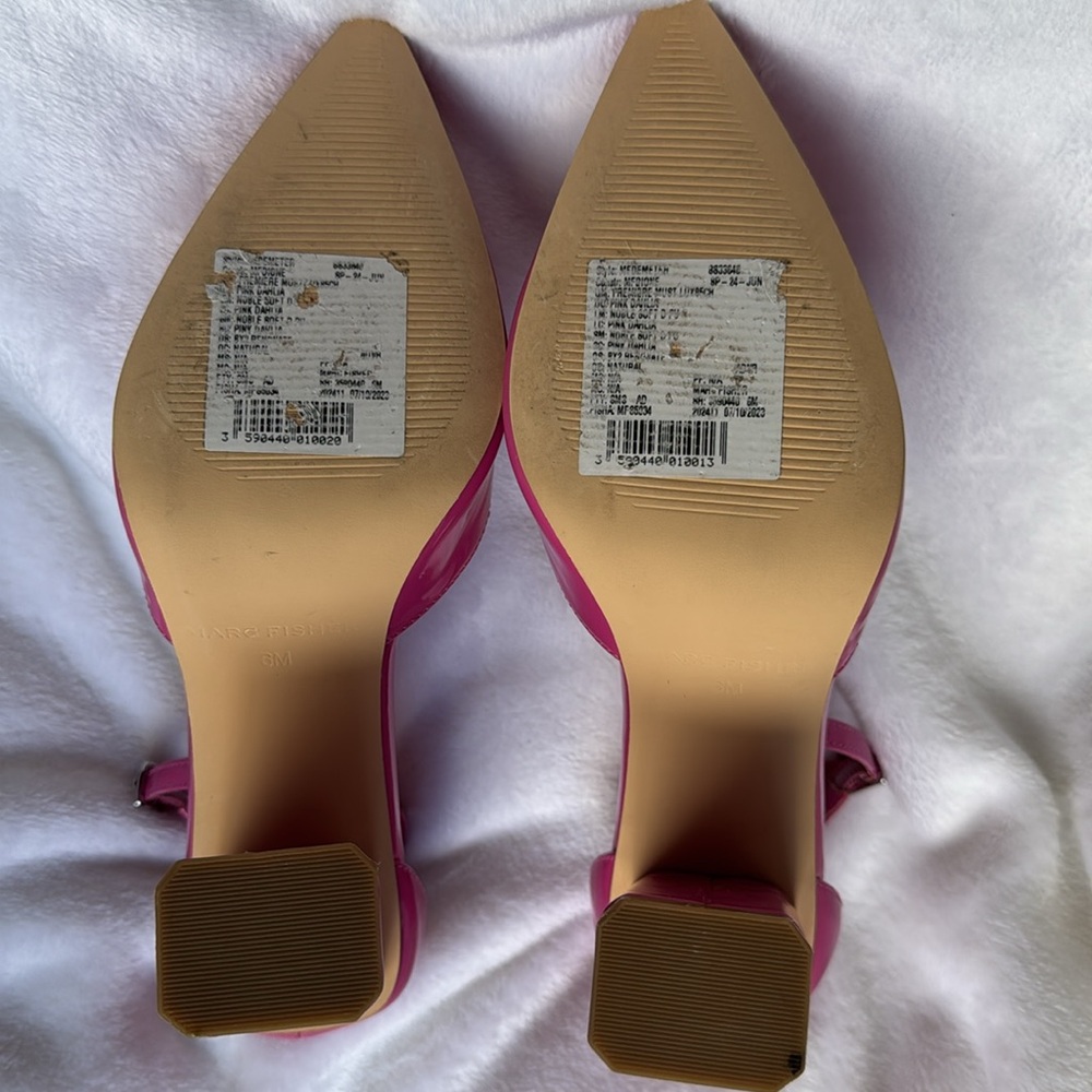MARK FISHER PINK PATENT LEATHER DRESS PUMPS SIZE 6 - Picture 9 of 9